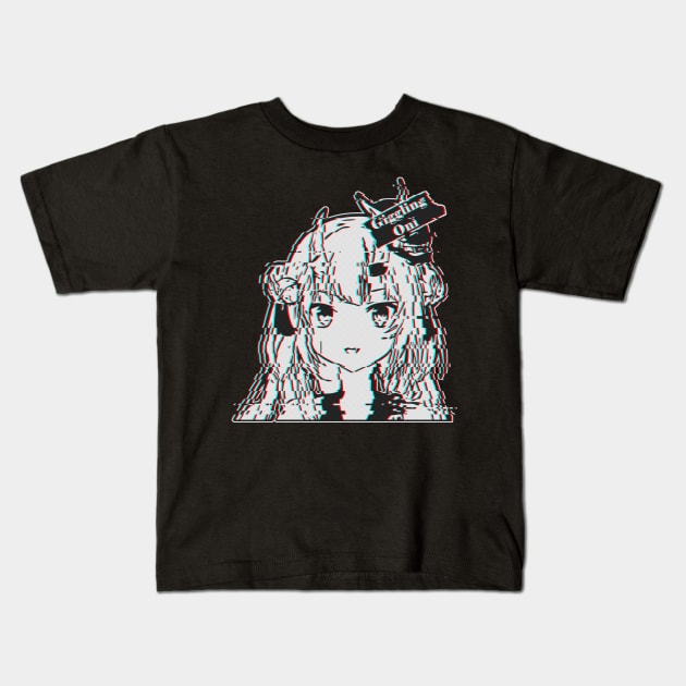 Nakiri Ayame Hololive Kids T-Shirt by TonaPlancarte